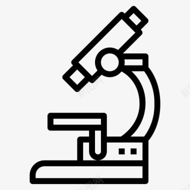 显微镜微生物科学图标图标