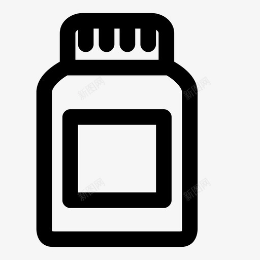 补充剂瓶子胶囊图标svg_新图网 https://ixintu.com 瓶子 维生素 胶囊 药丸 药丸瓶 补充剂