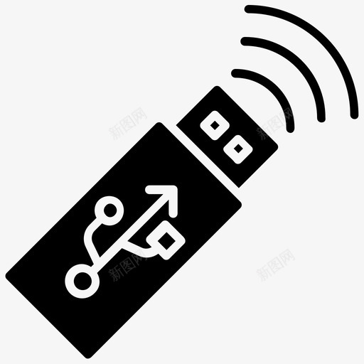 wifiusb适配器图标svg_新图网 https://ixintu.com wifiusb适配器