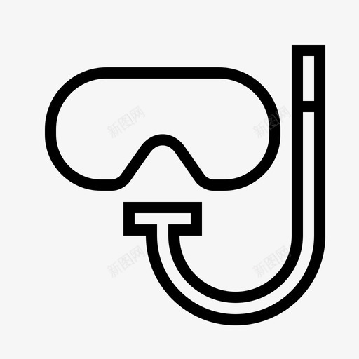icon 47 diving goggles.3svg_新图网 https://ixintu.com icon 47 diving goggles.3