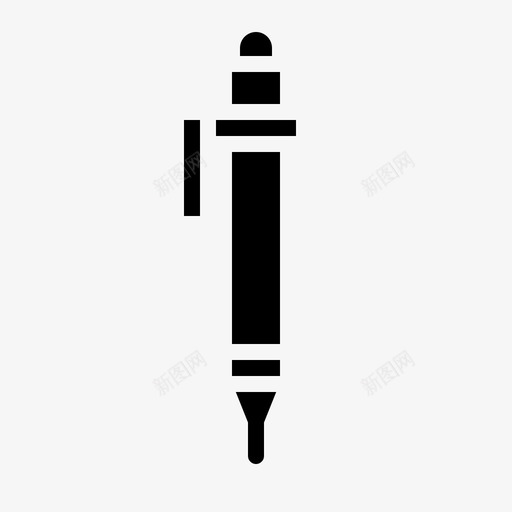 钢笔写字笔办公用品图标svg_新图网 https://ixintu.com 写字笔 办公用品 钢笔