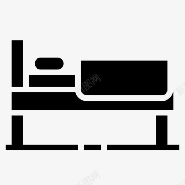 床卧室睡眠图标图标