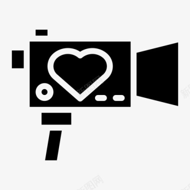 婚礼录影带相机胶卷图标图标