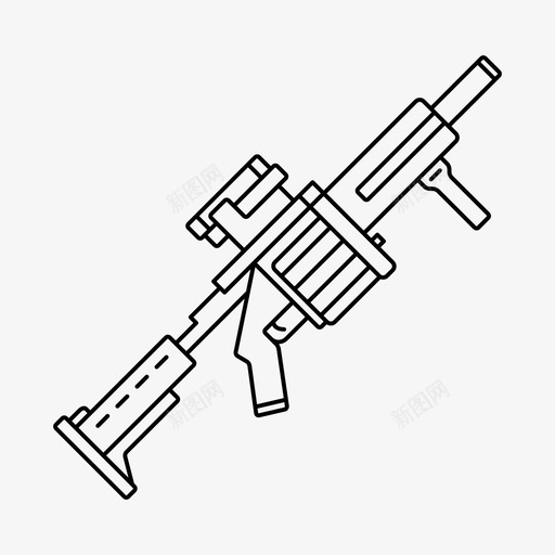 m32爆炸枪火器武器图标svg_新图网 https://ixintu.com m32爆炸枪 战区 武器 火器