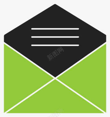 电子邮件营销信封图标图标