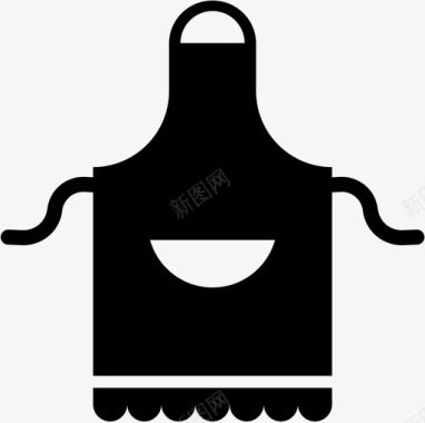 烹饪围裙厨房图标图标
