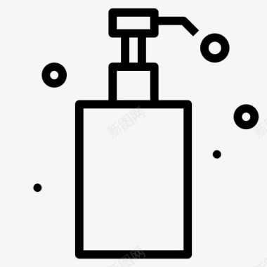 洗发水浴室肥皂图标图标