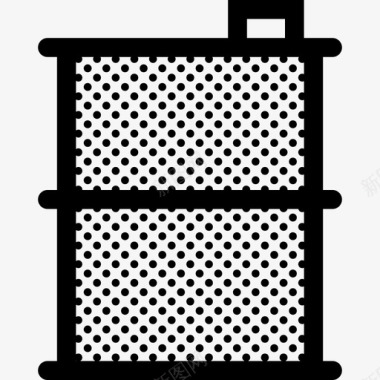 金属桶容器工业图标图标