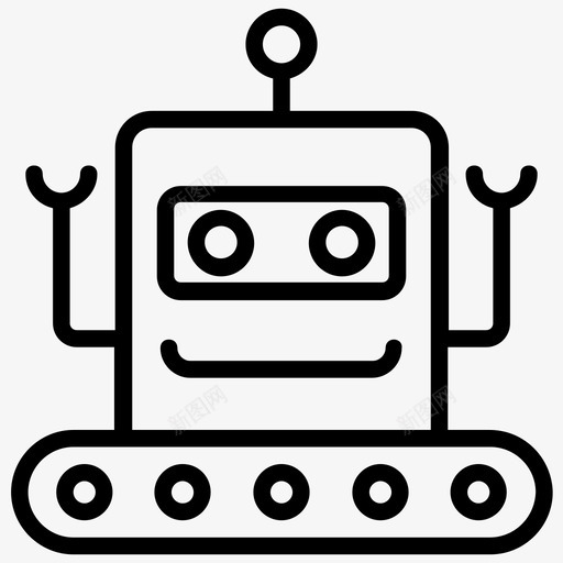 机器人人工智能机器人自动化图标svg_新图网 https://ixintu.com 人工智能机器人 人工智能线图标 仿人脸 机器人 机器人脸 自动化 超级智能