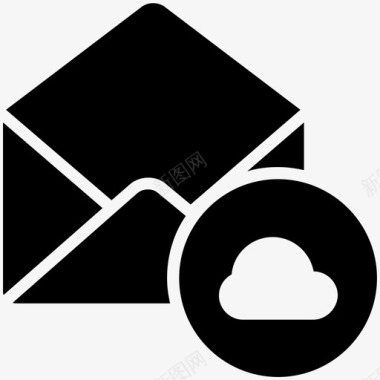 邮件云电子邮件信件图标图标