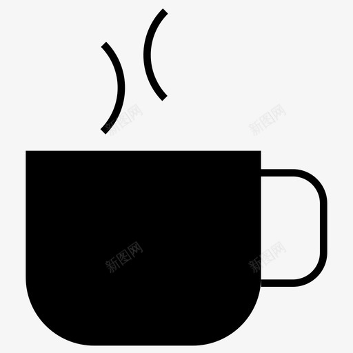 杯子咖啡饮料图标svg_新图网 https://ixintu.com 办公桌雕纹套装 咖啡 暖气 杯子 茶 饮料