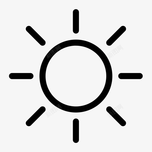 夏季气候炎热图标svg_新图网 https://ixintu.com 夏季 天气中等 季节 气候 潮湿 炎热