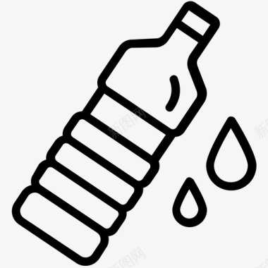 水瓶运动员瓶运动配件图标图标