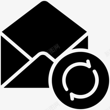 邮件重新加载电子邮件信件图标图标