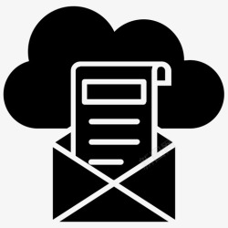 在线数据存储云邮件云计算服务云报告图标高清图片