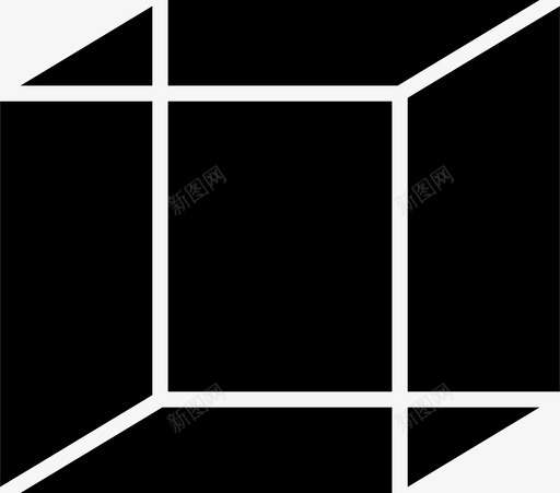 立方体几何体四边形图标svg_新图网 https://ixintu.com 几何体 几何体四边形立方体形状 四边形 形状 立方体