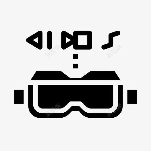 虚拟现实数字游戏图标svg_新图网 https://ixintu.com 人工智能和技术坚实 技术 数字 游戏 眼镜 虚拟现实