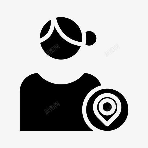 用户头像位置图标svg_新图网 https://ixintu.com 个人资料 位置 头像 用户