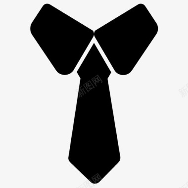 带领带的领子正式服装学生图标图标