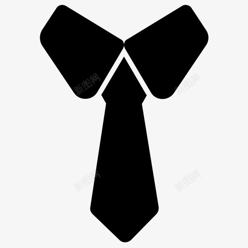 带领带的领子正式服装学生图标svg_新图网 https://ixintu.com 在线学习字形图标 学生 带领带的领子 正式服装