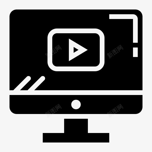 视频播放器计算机youtube图标svg_新图网 https://ixintu.com youtube 启动实体集 视频播放器 计算机