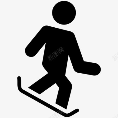 滑雪花样滑冰奥运会比赛图标图标