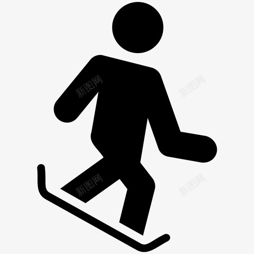 滑雪花样滑冰奥运会比赛图标svg_新图网 https://ixintu.com 冬奥会 奥林匹克标志 奥运会比赛 滑雪 滑雪板 花样滑冰