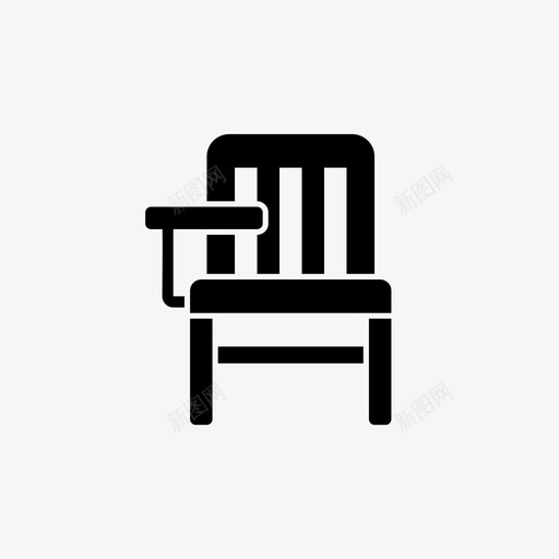 椅子教室椅子书桌图标svg_新图网 https://ixintu.com 书桌 学生椅 家具 教室椅子 木椅 椅子