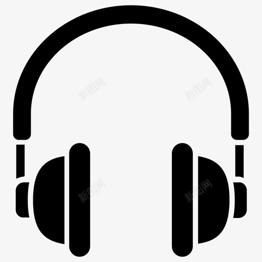 耳机免提收听设备图标svg_新图网 https://ixintu.com 免提 在线学习字形图标 收听设备 无线耳机 耳机