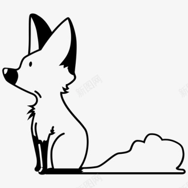 狐狸动物托德图标图标