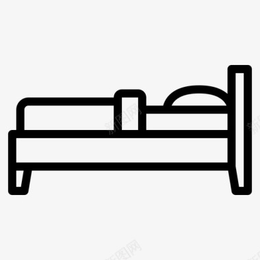 床卧室休息图标图标