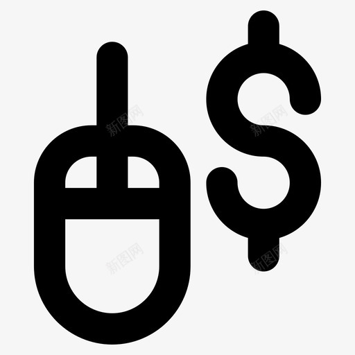在线赚钱每次点击成本在线银行图标svg_新图网 https://ixintu.com ppc 在线业务 在线赚钱 在线银行 每次点击成本 点击付费 用户界面粗体图标