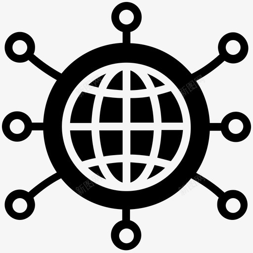 全球共享网络空间全球网络图标svg_新图网 https://ixintu.com 互联网共享 全球共享 全球网络 编程字形图标 网络空间