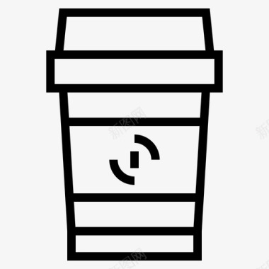 咖啡热咖啡纸杯图标图标