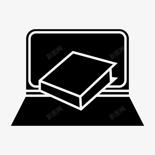 书籍电子学习笔记本电脑图标svg_新图网 https://ixintu.com 书籍 学习 学校 电子学习 笔记本电脑
