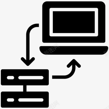 网络存储数据存储服务器连接图标图标