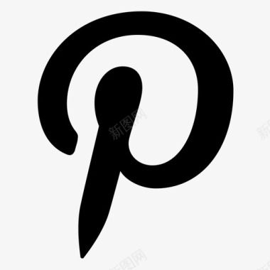 社交-pinterest图标