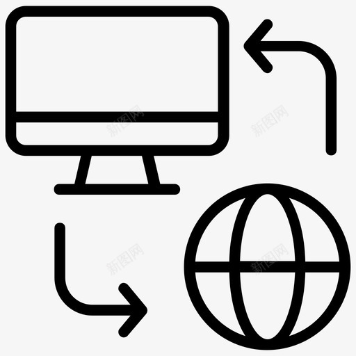 互联网连接互联网接入物联网图标svg_新图网 https://ixintu.com 互联网接入 互联网连接 在线全球通信 在线状态 物联网 计算机网络线路图标
