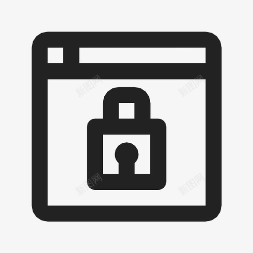 安全网锁保护图标svg_新图网 https://ixintu.com 保护 安全网 锁