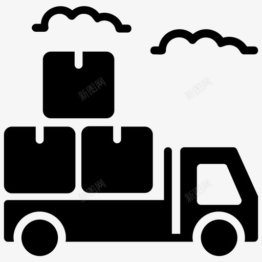 运输信使货物运输送货卡车图标svg_新图网 https://ixintu.com 物流配送字形图标 货物运输 运输信使 运输车 送货卡车
