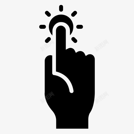手感指针屏幕图标svg_新图网 https://ixintu.com 屏幕 工作室产品开发 手感 指针