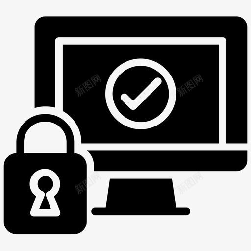 数据访问身份验证授权图标svg_新图网 https://ixintu.com 授权 数据访问 计算机和网络字形图标 计算机安全 身份验证 验证