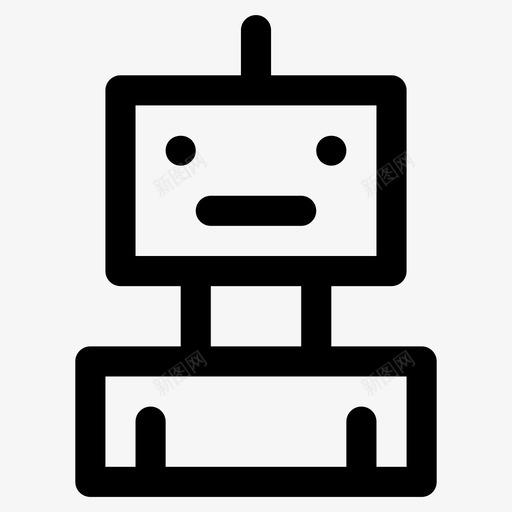 机器人安卓人工智能图标svg_新图网 https://ixintu.com 人工智能 人形 仿生人 安卓 机器人 用户界面线图标
