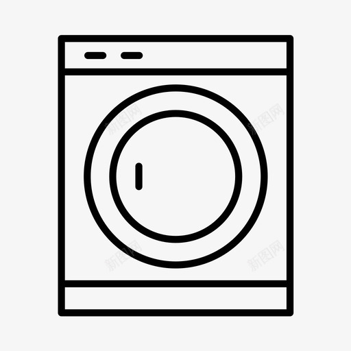 烘干机电器清洁图标svg_新图网 https://ixintu.com 洗衣房 清洁 烘干机 电器