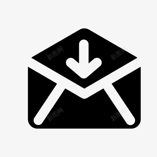 203 open envelope down arrowsvg_新图网 https://ixintu.com 203 open envelope down arrow