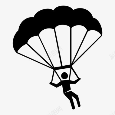 跳伞冒险攀岩图标图标