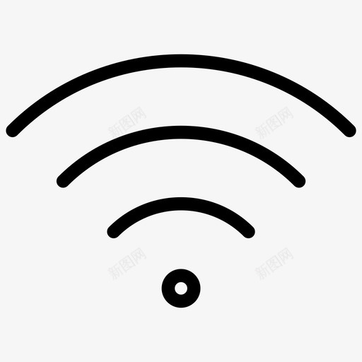 wifi连接网络图标svg_新图网 https://ixintu.com wifi 信号 网络 连接 食物概述