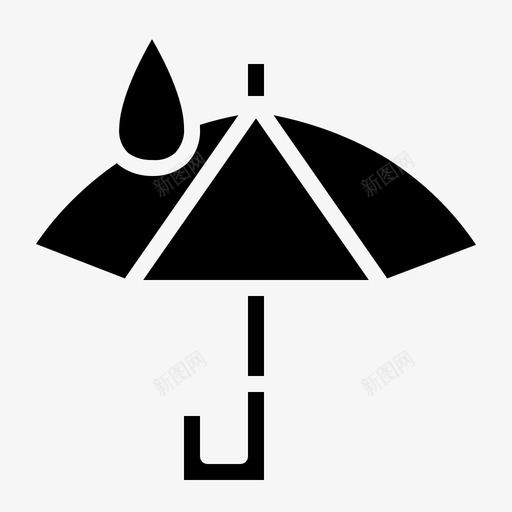 雨伞防雨防风雨图标svg_新图网 https://ixintu.com 防雨 防风雨 雨伞