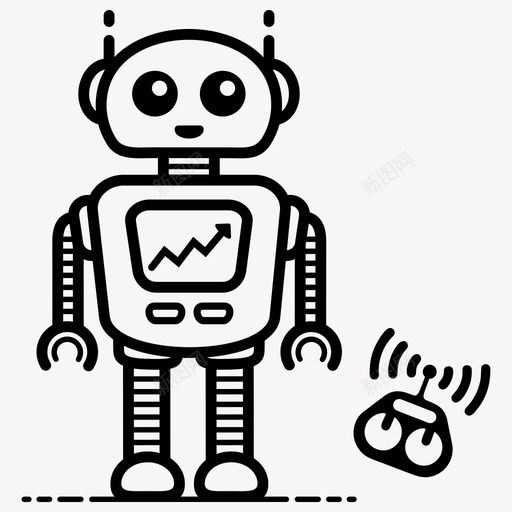 机器人遥控机器人图标svg_新图网 https://ixintu.com 机器人 机器人遥控