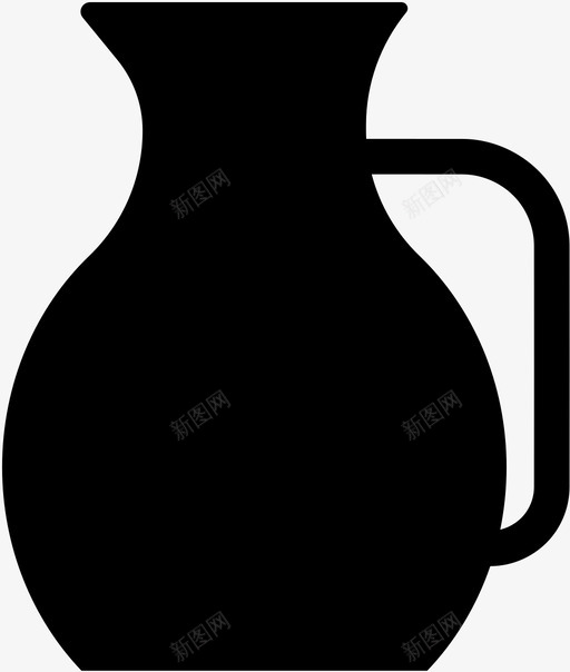 茶壶水壶玻璃杯图标svg_新图网 https://ixintu.com 水壶 玻璃杯 茶壶 饮料